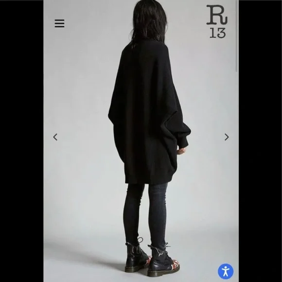 r13 grunge sweatshirt dress R13 Grunge Sweatshirt Dress